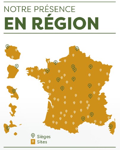 "carte des FREDON en France, notre présence en région"