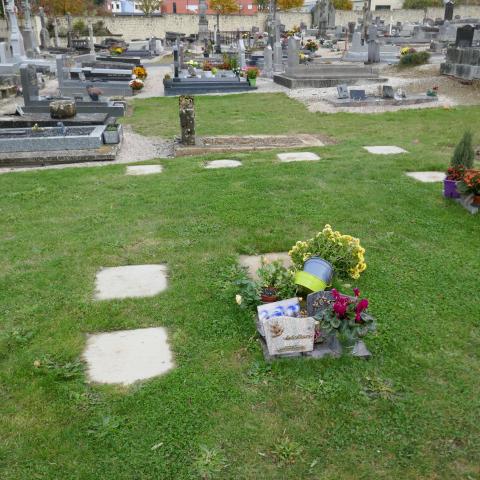 Enherbement du cimetière, Commune de Villers-Bocage (14)